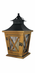 Lampa MagicHome LW8834, 16x16x35 cm, LED, 3xAAA, dřevo