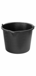 Kbelík ReCycled® 12 litrů, konstrukce, plast, s výlevkou, černý