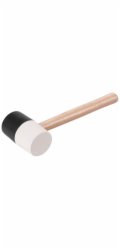 Kladivo Strend Pro HM232 680 g, 300 mm, guma, BlackWhiteHlava, dřevěná rukojeť