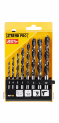 Sada vrtáků Strend Pro WD122, 8 kusů, 3-10 mm, do dřeva, na dřevo