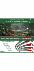 Kosa Sobol 800 mm, kovaná, na trávu