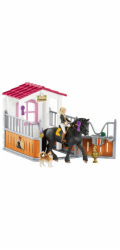 Schleich Horse Club Box na koně s Tori a princeznou, hrací figurka