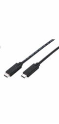 C-TECH kabel USB 3.2, Type-C (CM/CM), PD 100W, 20Gbps, 1m, černý