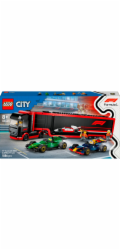LEGO 60445 City F1 Transporter se závodními auty RB20 a AMR24 F1, Stavebnice