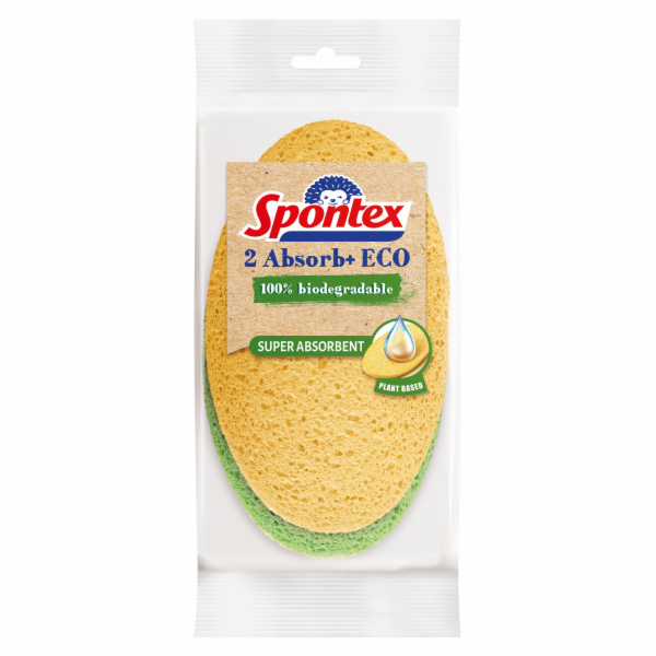 Univerzální houbičky Spontex absorb+eco, 2 ks.