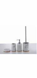 Toaletní kartáč Domoletti Marble BA-R27-5, bílý