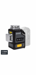 Laserová vodováha GRUNDER LY360G, 3X3D, 18 V, zelená