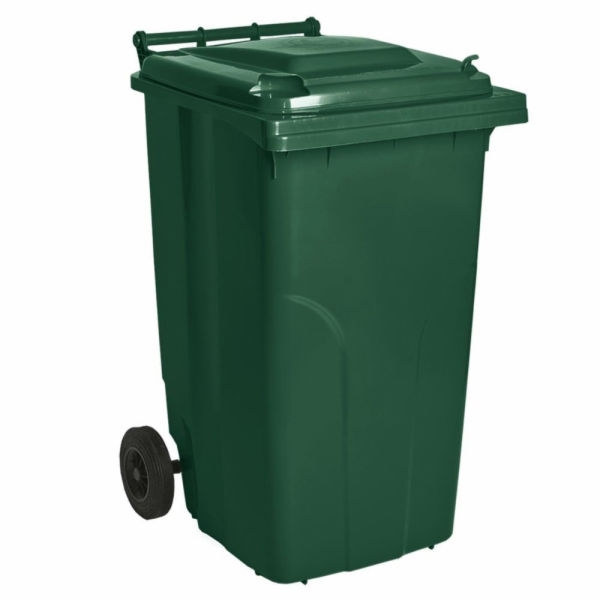 Venkovní odpadkový koš 2406296, zelený, 240 l