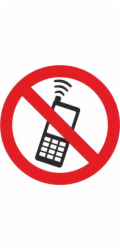 Samolepka telefonování je zakázána 130x130mm