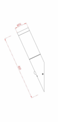 Lampa Domoletti DH3 DH7021, 15W, E27, IP44, černá