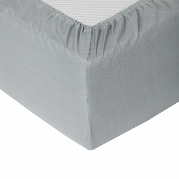 PROSTĚRADLO S GUMOU MEDVIL 200X200+25 ŠEDÁ
