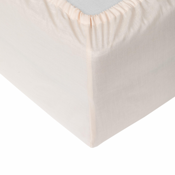 PROSTĚRADLO PRUŽNÁ POLYBAVLNA 90X200+25 PÍSK