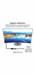 Club3D Adaptér aktivní USB-C na DisplayPort 1.4, 8K60Hz DSC1.2 HDR HBR3