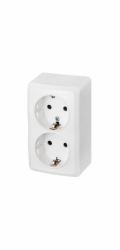 Elektro-Plast BERG Dvojitá zásuvka schuko n/t 2x2P+Z 16A (3738-00)