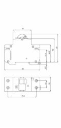 Eti-Polam Lifthing and Direction zvedák KZS-2M 2P 16A B 0,03A typ A-002173204