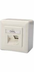 CAT 6a Class EA síťová zásuvka na/pod omítku 2x RJ45