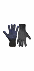 Rukavice, s PVC tečkami, velikost XL