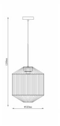Domoletti Stropní svítidlo  ARRA, 40 W, E27