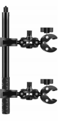Motorcycle/bicycle mount PULUZ with two clamps and selfie stick 150 cm