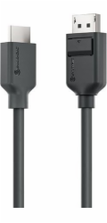 Alogic Kabel DisplayPort -> HDMI M/M 1m černý