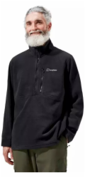 BERGHAUS Prism Half Zip Polartec® Fleece - pánská fleecová mikina, velikost L (černá)