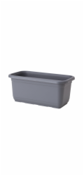 Plastový květináč Venus Eco, O 50 x 16 cm, šedý
