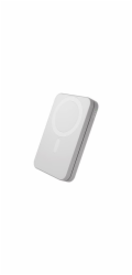 dbramante1928 re-charge - Bezdrátová power banka - 3-in-1, Qi.3 - 8000 mAh - 20 watt (USB-C) - na kabelu: USB-C - bílá