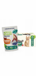 ANIMAL ISLAND Turkey in broth - mokré krmivo pro kočky - 40x85g