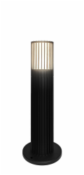 DOMOLETTI Venkovní lampa Gofre, 7W, GU10, IP44, černá, 50 cm
