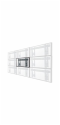 Neomounts LED-VW1000BLACK/Držák displeje/na stěnu/37-75"/fixní/pull-out/VESA 600X400/nosn. 50kg/černý
