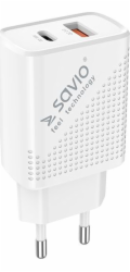 SAVIO LA-04 USB Type A & Type C Quick Charge Power Delivery 3.0 Vnitřní