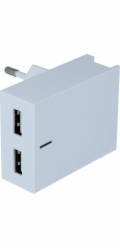 Swissten Síťový Adaptér Smart Ic 2X Usb 3A Power + Datový Kabel Usb / Lightning 1,2 M Bílý