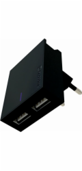 Swissten Síťový Adaptér Smart Ic 2X Usb 3A Power + Datový Kabel Usb / Lightning 1,2 M Černý