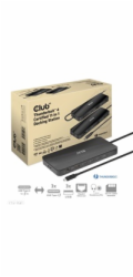 Club3D Dokovací stanice Thunderbolt 4 certifikovaný 11v1, 3xUSB-C, 3xUSB-A, PD