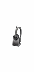 HP Poly Voyager 4320-M - Náhlavní souprava - náhlavní - Bluetooth - bezdrátový, kabelové - USB-A přes adaptér Bluetooth, USB-A - černá - certifikováno pro Microsoft Teams, certifikováno pro Zoom