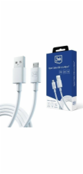 3mk datový kabel - Hyper Cable A to Micro 1.2m 5V 2,4A, bílá
