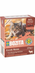 BOZITA Fresh Menu Sterilised Venison - mokré krmivo pro kočky - 370g