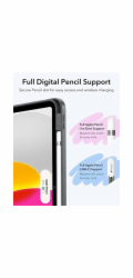 ESR FLIP HYBRIDNÍ IPAD 10,9” 10 / 2022 / 11” 11 / 2025 TMAVĚ MODRÁ
