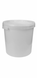 Fermentační nádoba s víkem, 30 l, bílá
