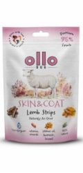 OLLO Air-Dried Skin & Coat Lamb strips - pamlsek pro psa - 80g