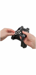 MFH Postroj pro psy Premium FlexMesh, černý, délka: 63-92 cm/25 mm, vhodný pro mopsy a buldoky