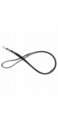 Trixie Nastavitelné kožené vodítko pro psy, černé/černé, XS-S, 12 mm/200 cm