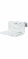 Trixie kočičí pelíšek Radiator, černý/bílý, plyšový s dlouhou srstí, 45 × 26 × 31 cm
