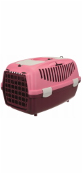 Trixie Přepravní box Capri 2, XS–S: 37×34×55 cm, tmavě šedá/červená