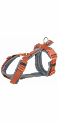 Trixie Premium Trekking Postroj pro psy oranžovo-grafitový, dlouhý rukáv/velký