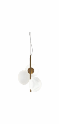 Závěsné svítidlo Domoletti Opalla 240089P-WH, 90 W, E27