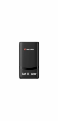 Verbatim GaN cestovní adaptér Fold 'n' Go 65W, 2×USB-C PD3.0, EU konektor, černá