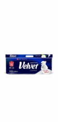 VELVET TOALETNÍ PAPÍR BÍLÝ BAVLNĚNÝ COMFOR