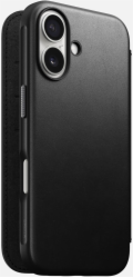 Nomad Modern Leather Folio, černé - iPhone 16