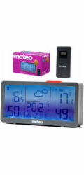 Meteo rologická stanice METEO, vlhkoměr, teploměr, hodiny SP203